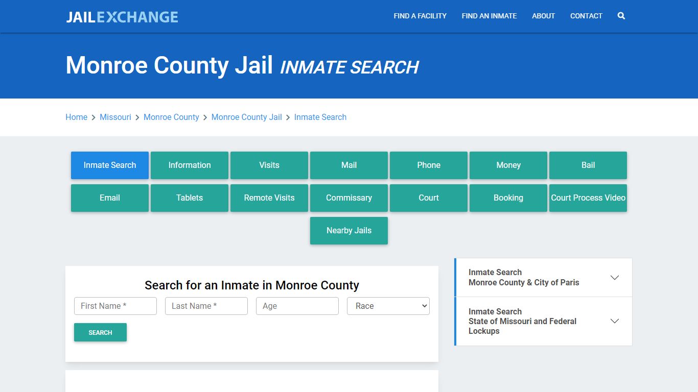 Monroe County Jail, MO Inmate Search: Roster & Mugshots